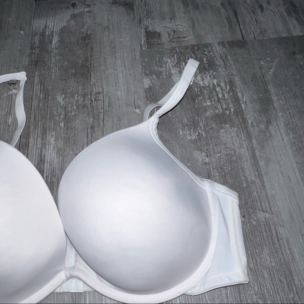 Cacique Solid White Back Closure Wired Lightly Li… - image 2